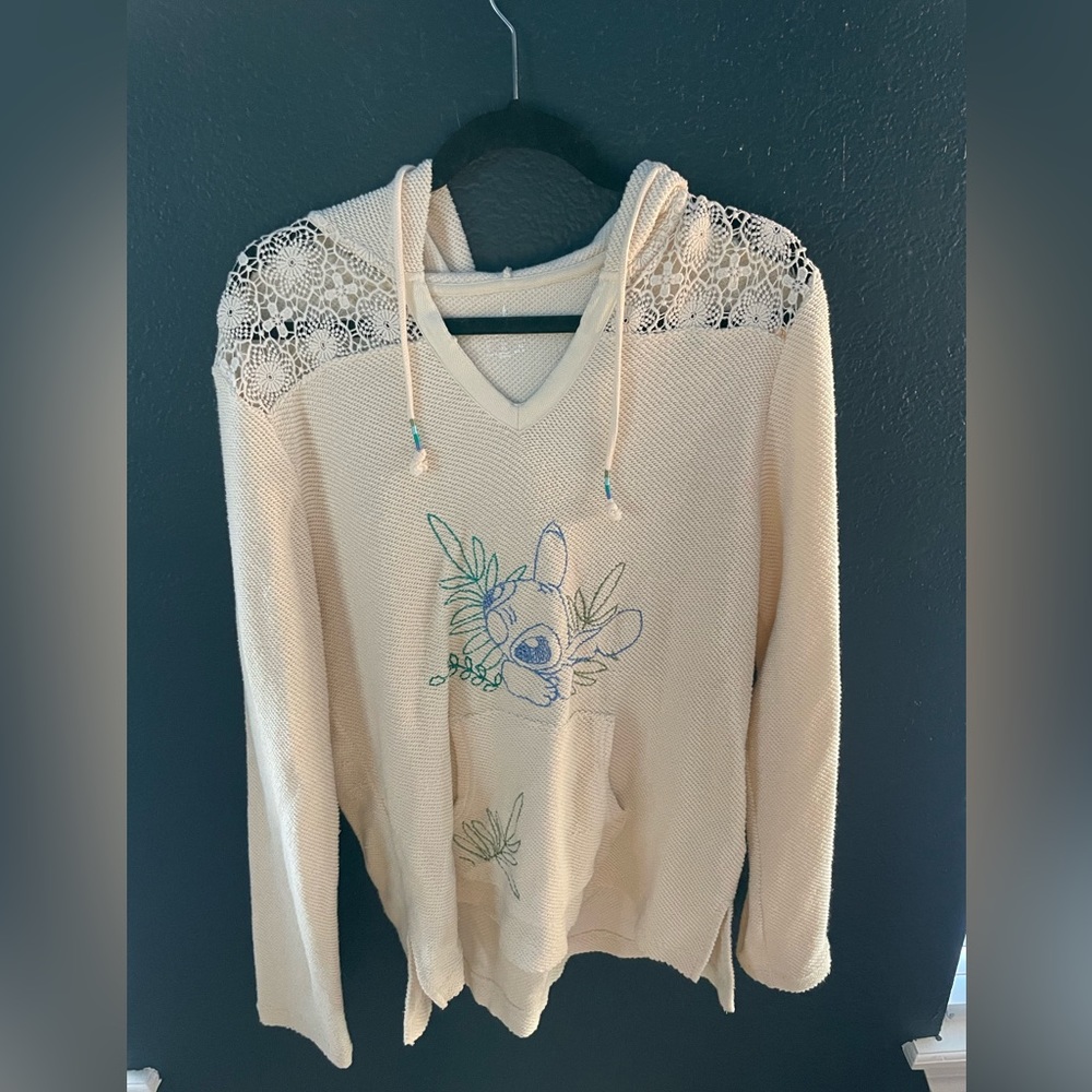 Rare Disney Stitch Baja Hoodie - gently used